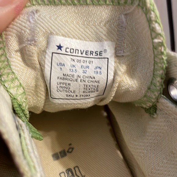 CONVERSE ALL STAR  LIME GREEN SLIP ON SNEAKER - Picture 6 of 6